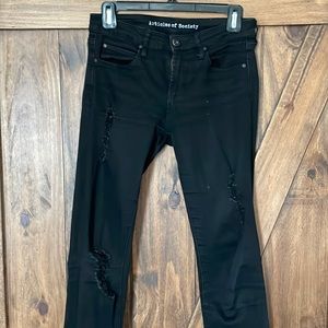 Articles of Society Black Skinny Distressed
